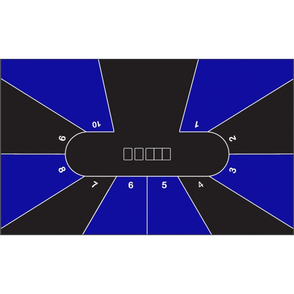 Pokertuch mit Zahlenfelder